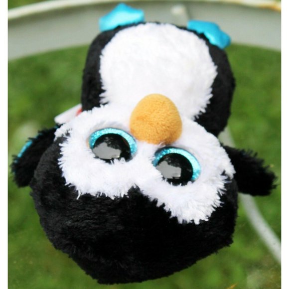 TY Beanie Boos Waddles the Penguin Plush White Blu - Picture 6 of 10
